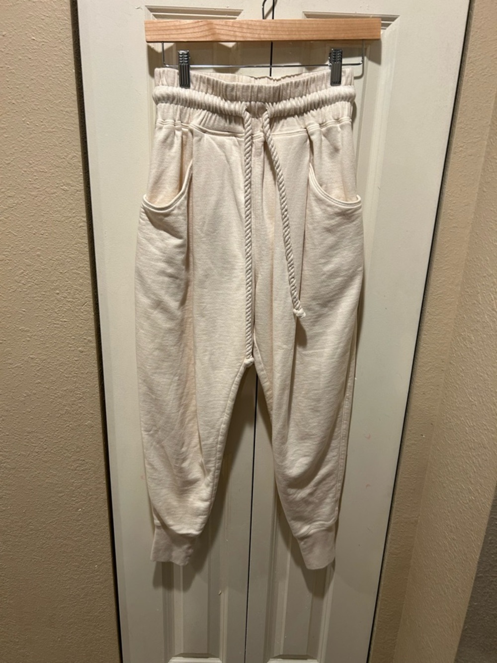 The Waight Undyed High Rise Sweatpants Off White , Small - Picture 7 of 8